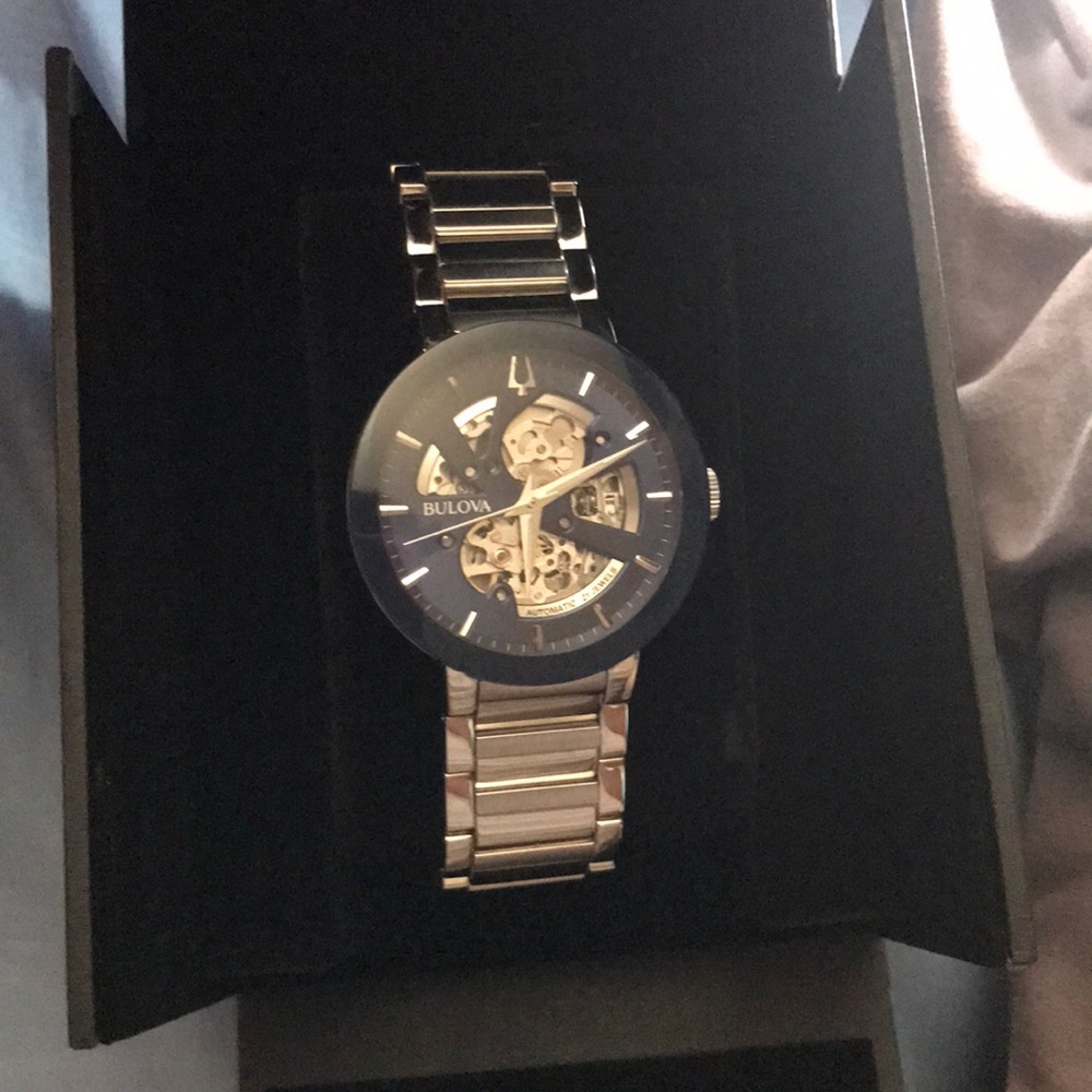 Bulova stainless steel men’s watch